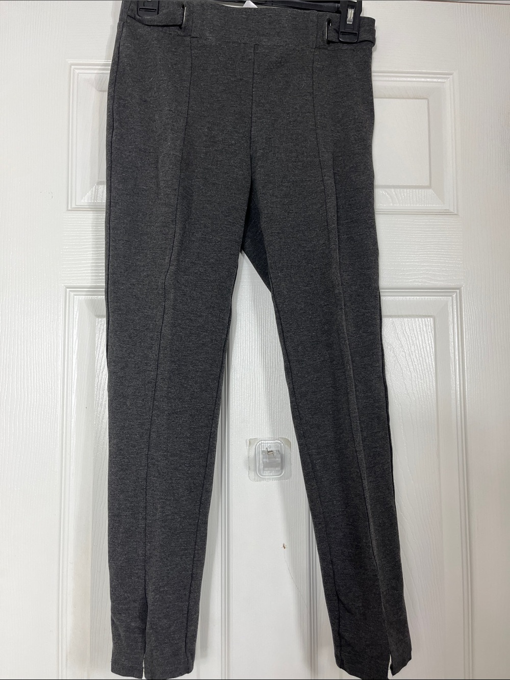 89th & Madison Gray Ponte Knit Pants Size M Pull-On Stretch Work Pants